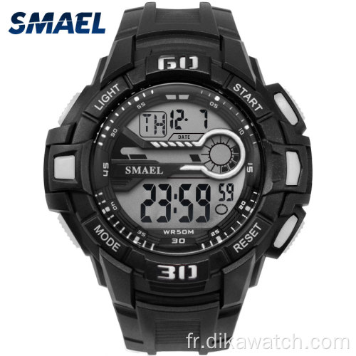 SMAEL Men Sport Watch LED Montres-bracelets électroniques